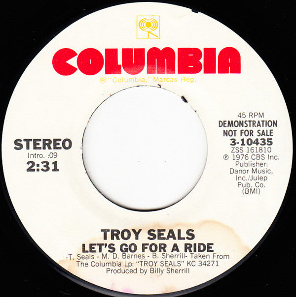 Troy Seals - Lets Go For A Ride (45-Tours Usagé)