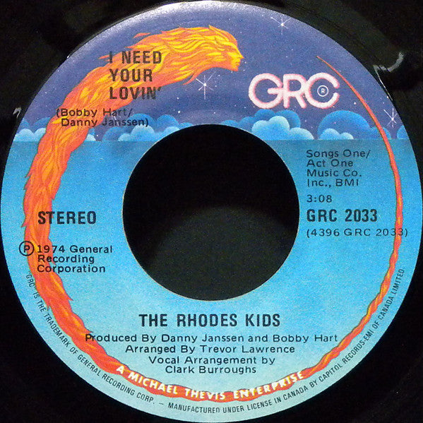 The Rhodes Kids - I Need Your Lovin / Voo-doo Magic (45-Tours Usagé)