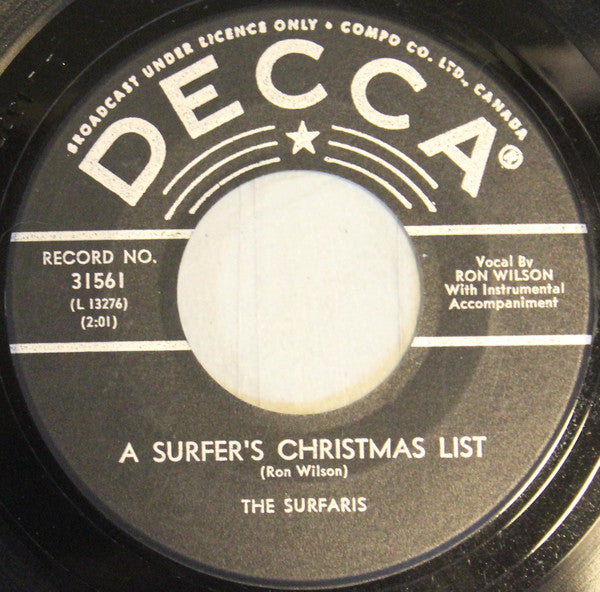 The Surfaris - A Surfers Christmas List (45-Tours Usagé)