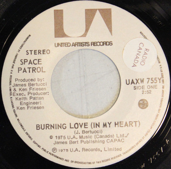 Space Patrol (4) - Burning Love (in My Heart) / We Can Fly (45-Tours Usagé)