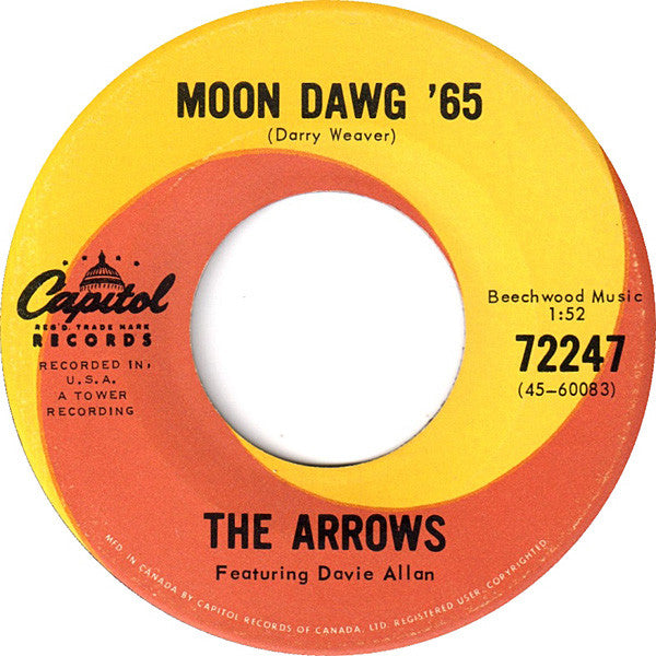 Davie Allan And The Arrows - Moon Dawg 65 / Dance The Freddie (45-Tours Usagé)