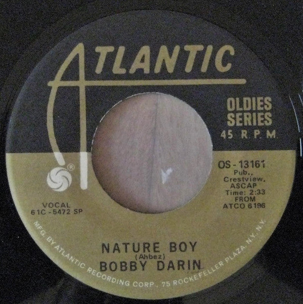 Bobby Darin - Nature Boy / You Must Have Been A Beautiful Baby (45-Tours Usagé)