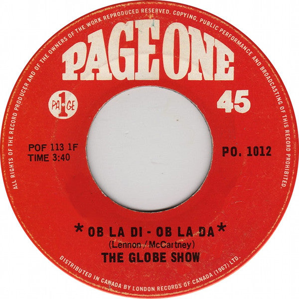 The Globe Show - Ob La Di - Ob La Da (45-Tours Usagé)