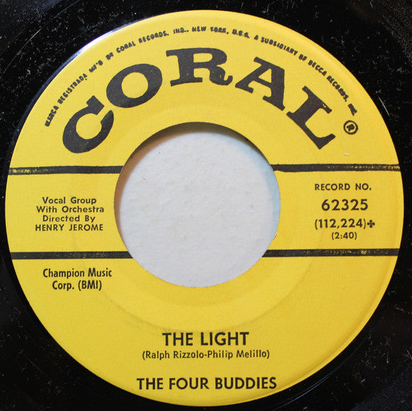 The Four Buddies - The Light/cin Cin (che Bel) (45-Tours Usagé)