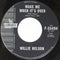Willie Nelson - Wake Me When Its Over / Theres Gonna Be Love In My House (45-Tours Usagé)