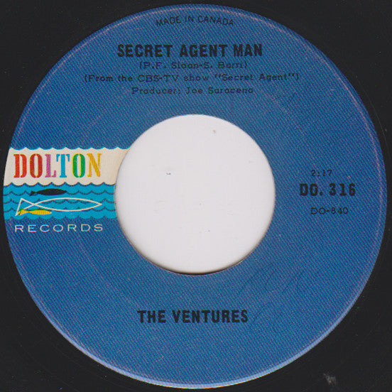 The Ventures - Secret Agent Man / 007-11 (45-Tours Usagé)