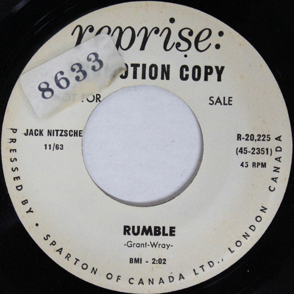 Jack Nitzsche - Rumble (45-Tours Usagé)