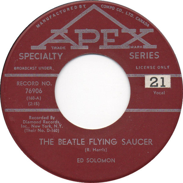 Ed Solomon - The Beatle Flying Saucer (45-Tours Usagé)