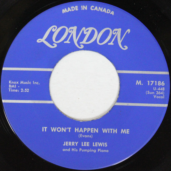 Jerry Lee Lewis - It Wont Happen With Me (45-Tours Usagé)