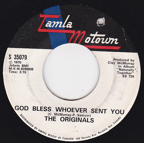 The Originals - God Bless Whoever Sent You (45-Tours Usagé)