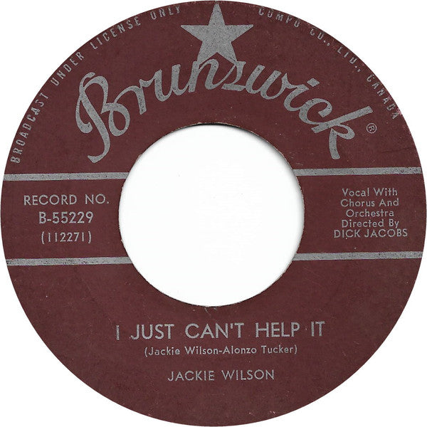 Jackie Wilson - I Just Cant Help It / My Tale Of Woe (45-Tours Usagé)