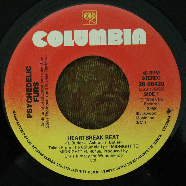 The Psychedelic Furs - Heartbreak Beat (45-Tours Usagé)