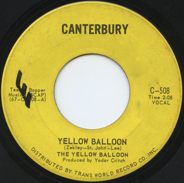 Yellow Balloon - Yellow Balloon (45-Tours Usagé)