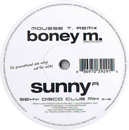 Boney M - Sunny (Vinyle Usagé)