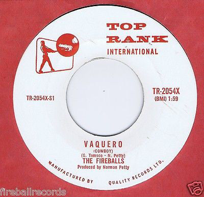 The Fireballs - Vaquero (cowboy) (45-Tours Usagé)