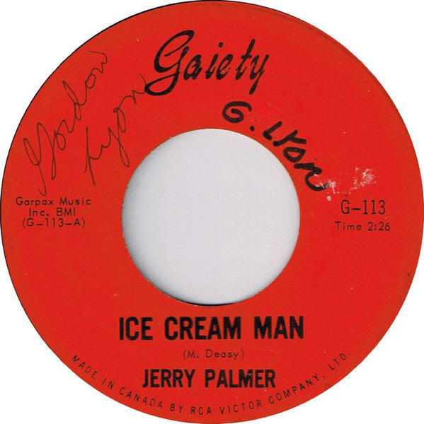 Jerry Palmer - Ice Cream Man (45-Tours Usagé)