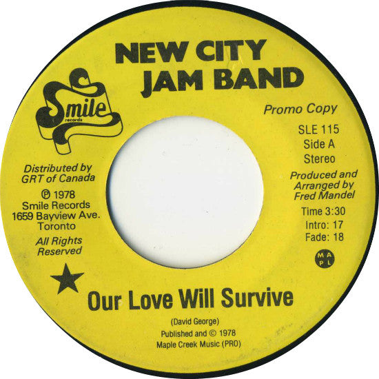 New City Jam Band - Our Love Will Survive (45-Tours Usagé)