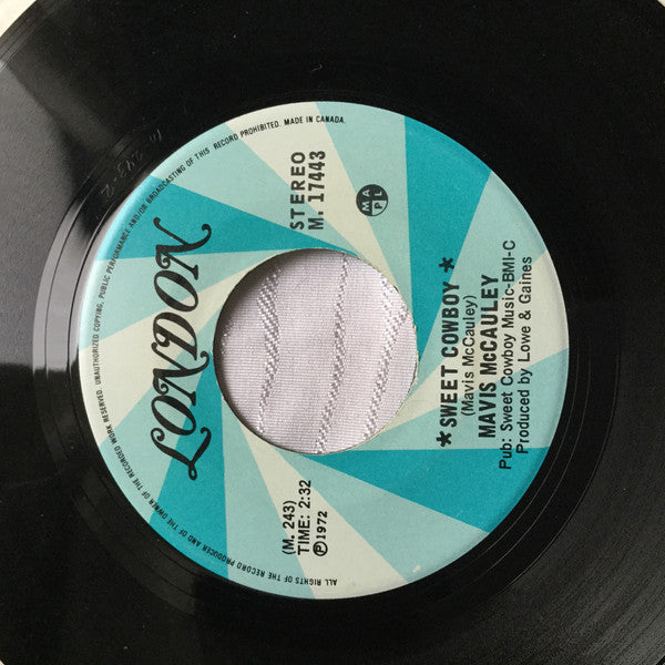 Mavis Mccauley - Sweet Cowboy / Feelin For You (45-Tours Usagé)