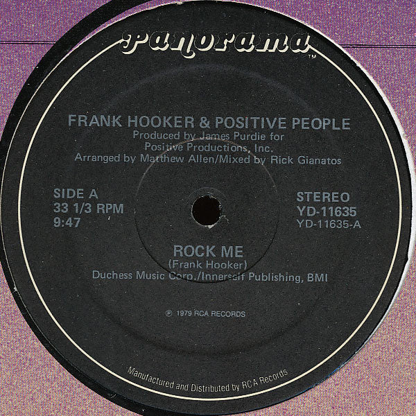 Frank Hooker and Positive People - Rock Me (Vinyle Usagé)