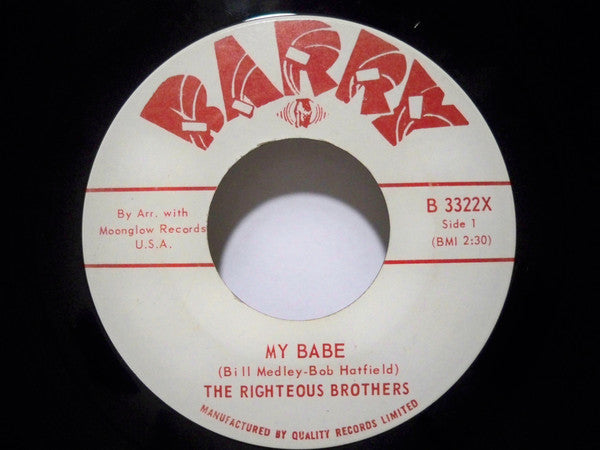 The Righteous Brothers - My Babe (45-Tours Usagé)