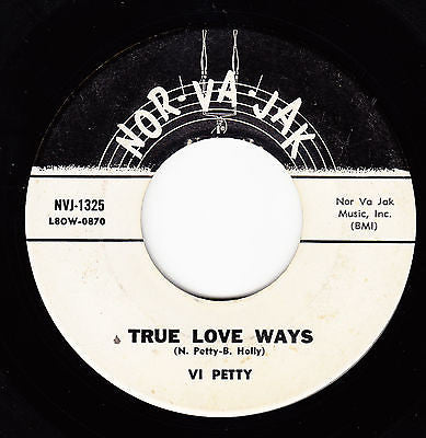 Vi Petty - True Love Ways (45-Tours Usagé)