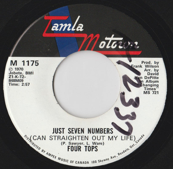 Four Tops - Just Seven Numbers (can Straighten Out My Life) (45-Tours Usagé)