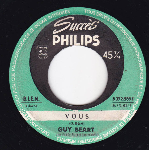 Guy Beart - Vous / Loxygene (45-Tours Usagé)