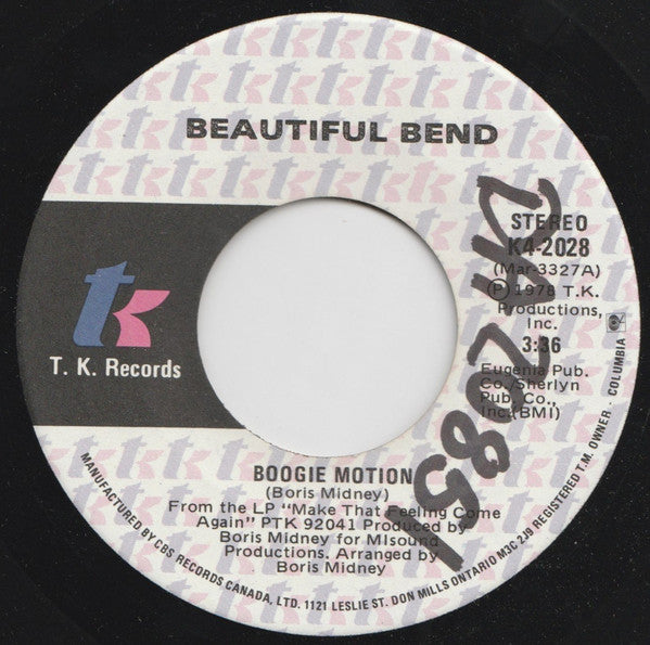 Beautiful Bend - Boogie Motion / Make That Feeling Come Again (45-Tours Usagé)