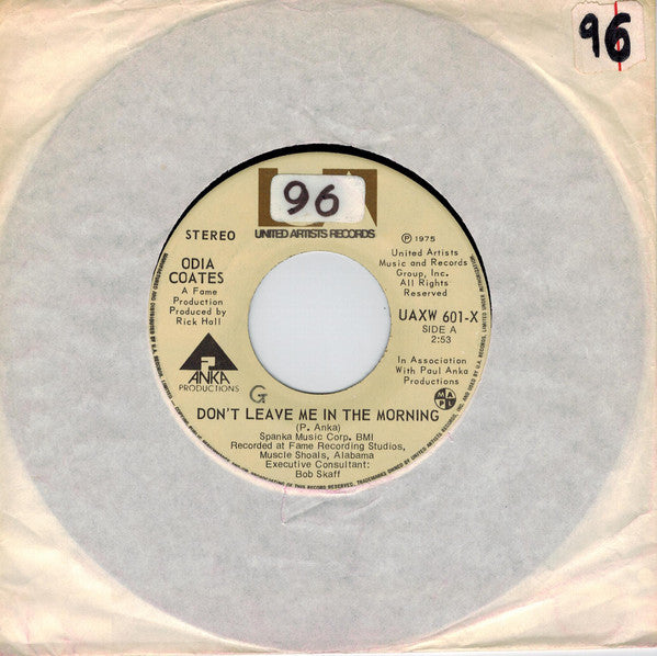 Odia Coates - Dont Leave Me In The Morning (45-Tours Usagé)