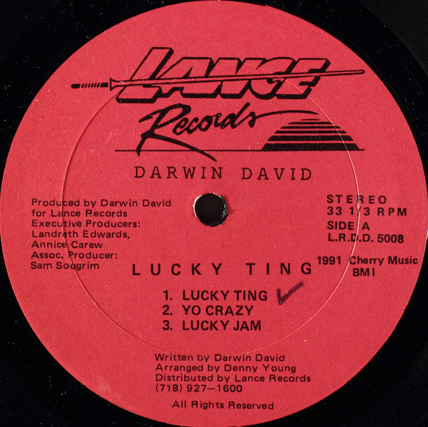 Darwin David - Ah Lucky Ting (Vinyle Usagé)