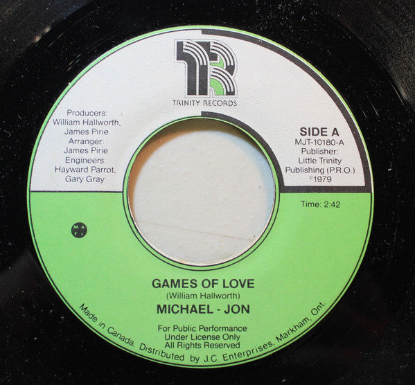 Michael Jon Rosenberg - Games Of Love (45-Tours Usagé)