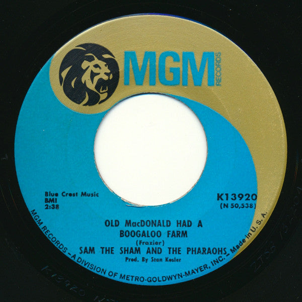 Sam The Sham And The Pharaohs - Old Macdonald Had A Boogaloo Farm / I Never Had No One (45-Tours Usagé)