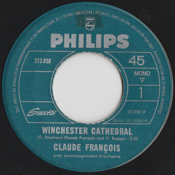 Claude Francois - Winchester Cathedral (45-Tours Usagé)