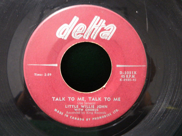Little Willie John - Talk To Me Talk To Me (45-Tours Usagé)