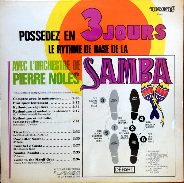 Pierre Noles - Possedez en 3 Jours le Rythme de Base de la Samba (Vinyle Usagé)