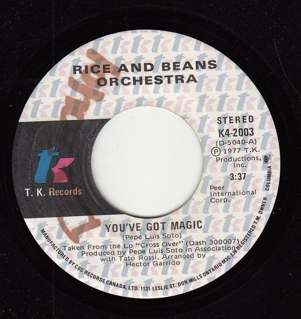 Rice And Beans Orchestra - Youve Got Magic (45-Tours Usagé)