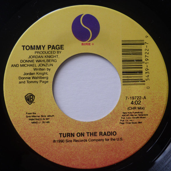 Tommy Page - Turn On The Radio (45-Tours Usagé)