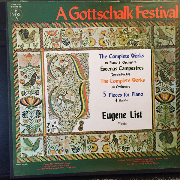 Gottschalk / Various / List - A Gottschalk Festival (Vinyle Usagé)