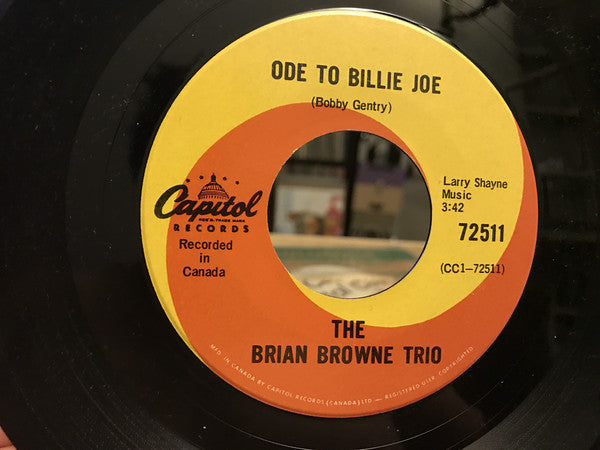 Brian Browne Trio - Ode To Billie Joe / Blueberry Hill (45-Tours Usagé)