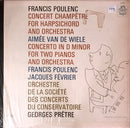 Poulenc / Pretre / Fevrier / van de Wiele - Concert Champetre / Two Piano Concerto (Vinyle Usagé)